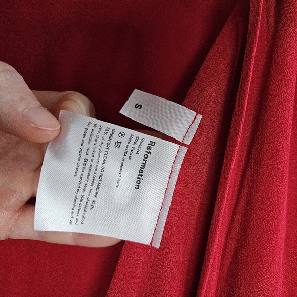 Reformation Red Wrap Dress - Picture 5 of 5